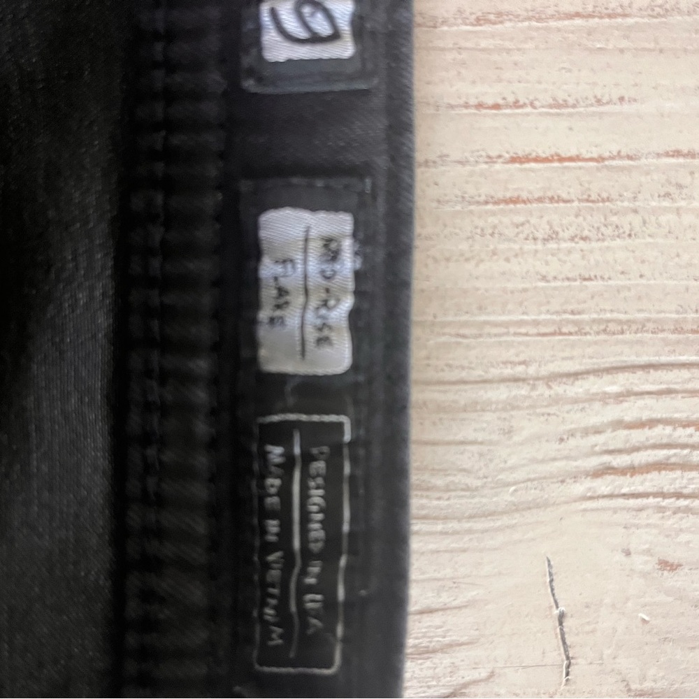 Miss Me mid rise flare black jeans with embellished horseshoe pocket size 29 - Picture 9 of 13